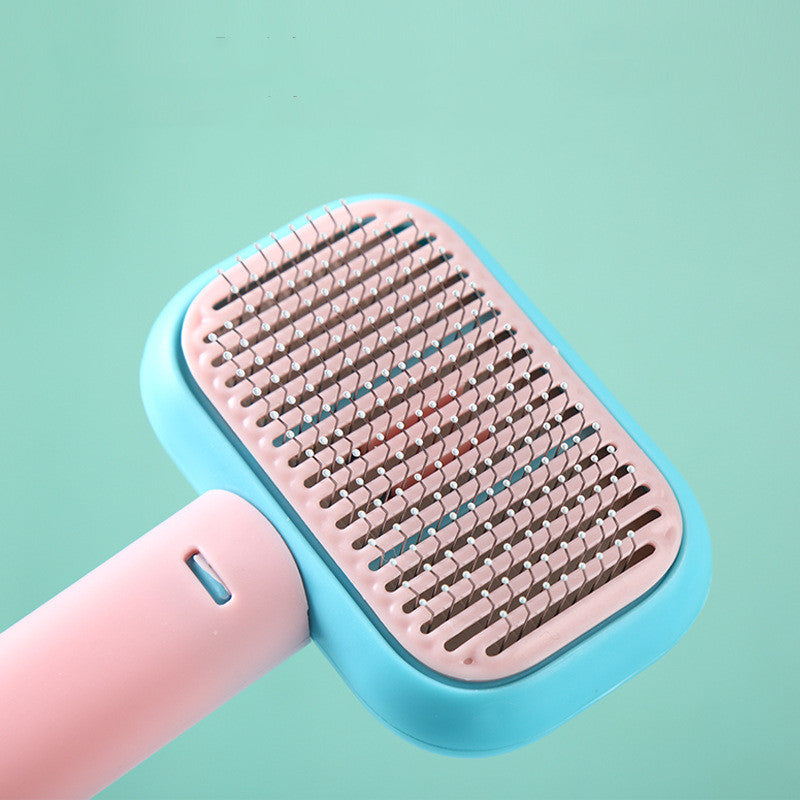 Pet Grooming Brush | Stainless Steel Detangling Comb for Cats & Dogs