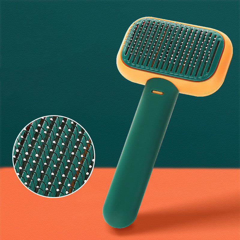 Pet Grooming Brush | Stainless Steel Detangling Comb for Cats & Dogs
