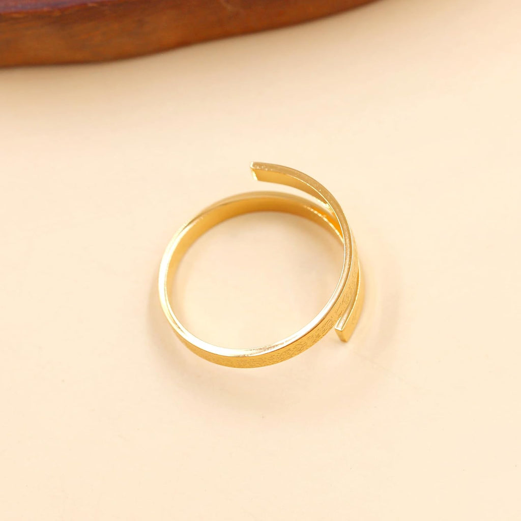 Ayatul Kursi Ring - Elegant Openable Ring for Women, Crafted from Durable Stainless Steel, Features Beautiful Arabic Calligraphy, Perfect for Muslim Women LCS-YA4978
