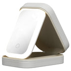 LED Mirror Makeup Storage Box | Portable Travel Cosmetics Organiser