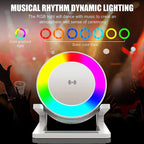 4-in-1 Night Lamp | RGB Speaker + Phone Holder + 15W Wireless Charger