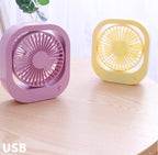 USB Mini Desk Fan | 2-Speed 180° Adjustable Portable Desktop Fan
