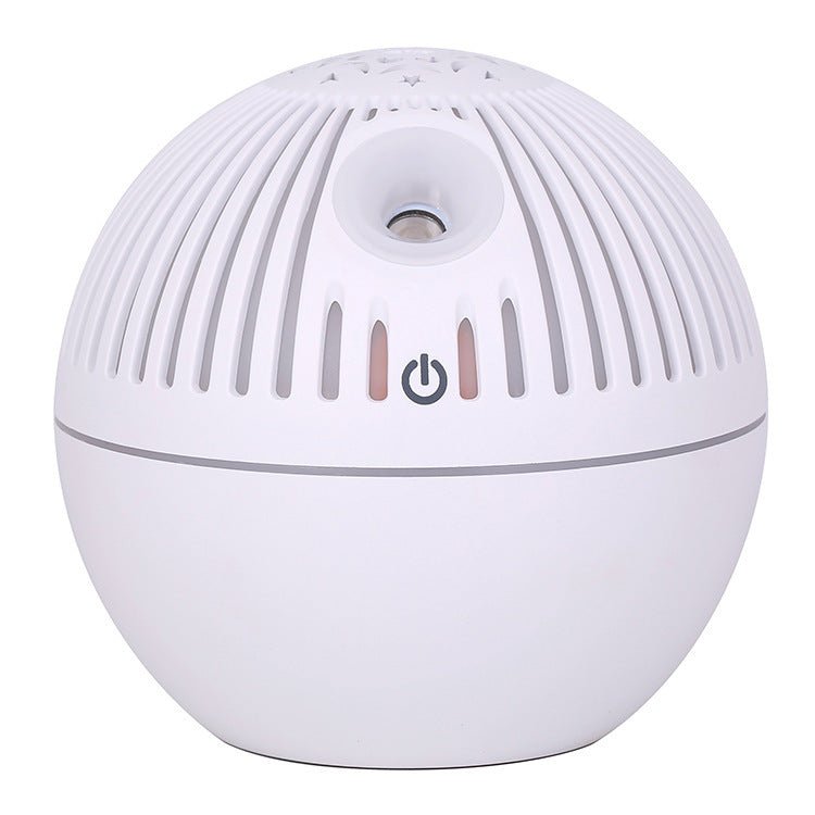 Wood Grain Aroma Humidifier | 7-Color LED Essential Oil Diffuser