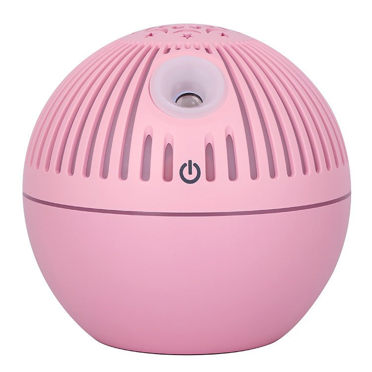 Wood Grain Aroma Humidifier | 7-Color LED Essential Oil Diffuser